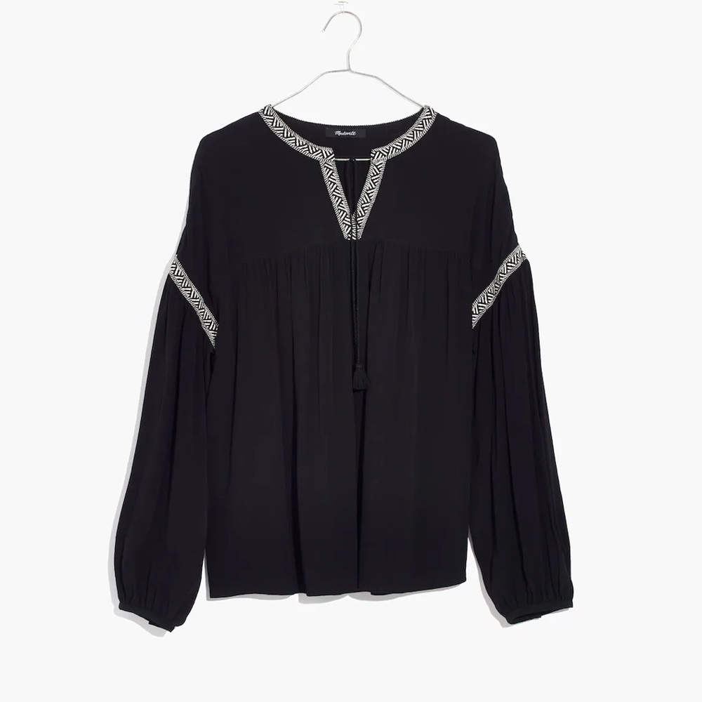Madewell Blouson-Sleeve Top
